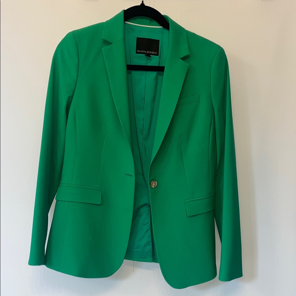 Banana Republic Kelly green blazer
